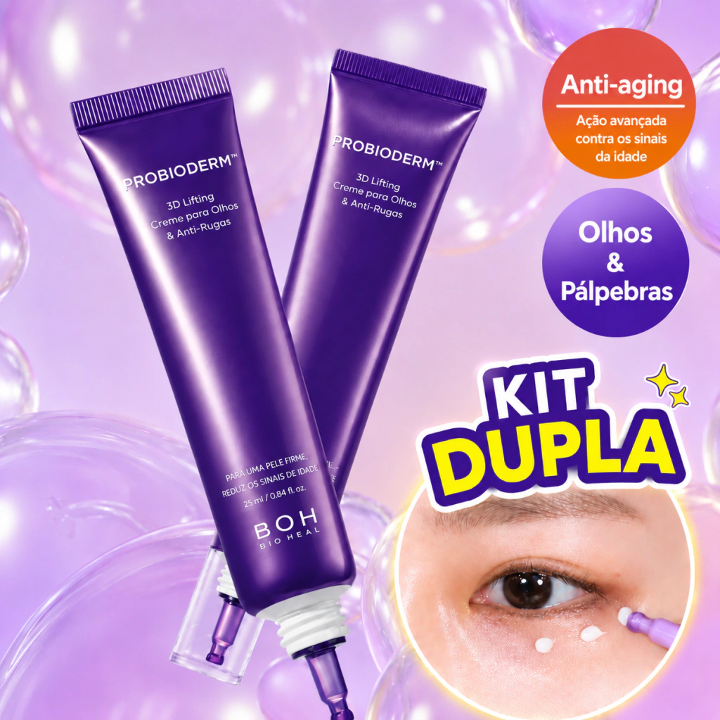BIOHEAL BOH PROBIODERM™ Creme Lifting 3D para Olhos e Rugas 25mlx2