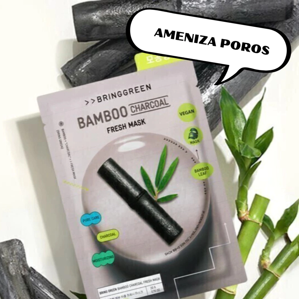 BRINGGREEN Máscara Refrescante - (Caixa 10 unidades) 20g x 10