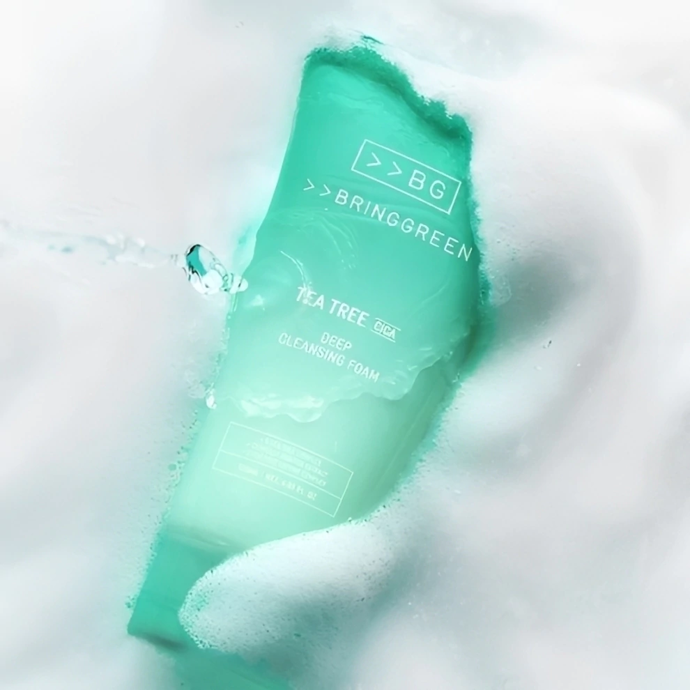 BRINGGREEN Tea Tree Cica Espuma de Limpeza Profunda 120mL