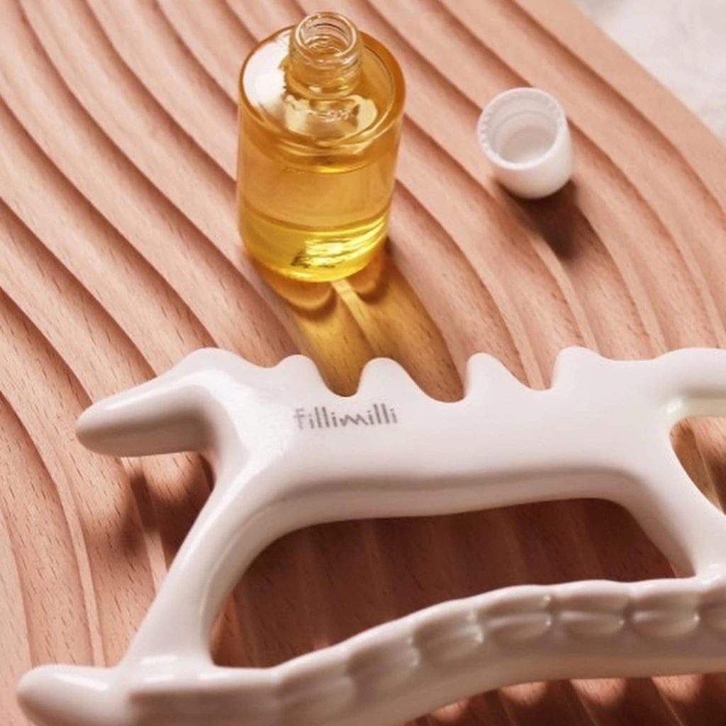 Miniatura 3 de Fillimilli Massageador Corporal Gua Sha de Cerâmica + 1 Bolsinha