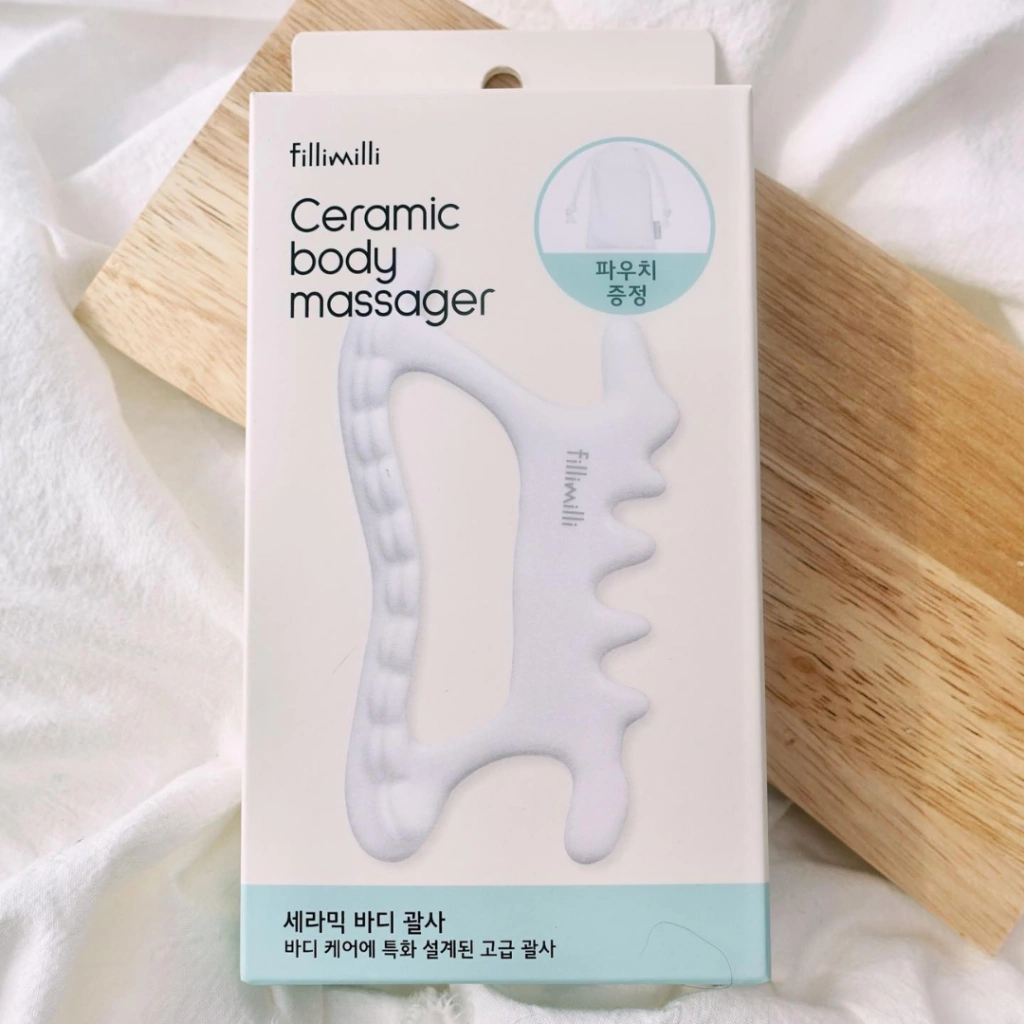 Miniatura 6 de Fillimilli Massageador Corporal Gua Sha de Cerâmica + 1 Bolsinha