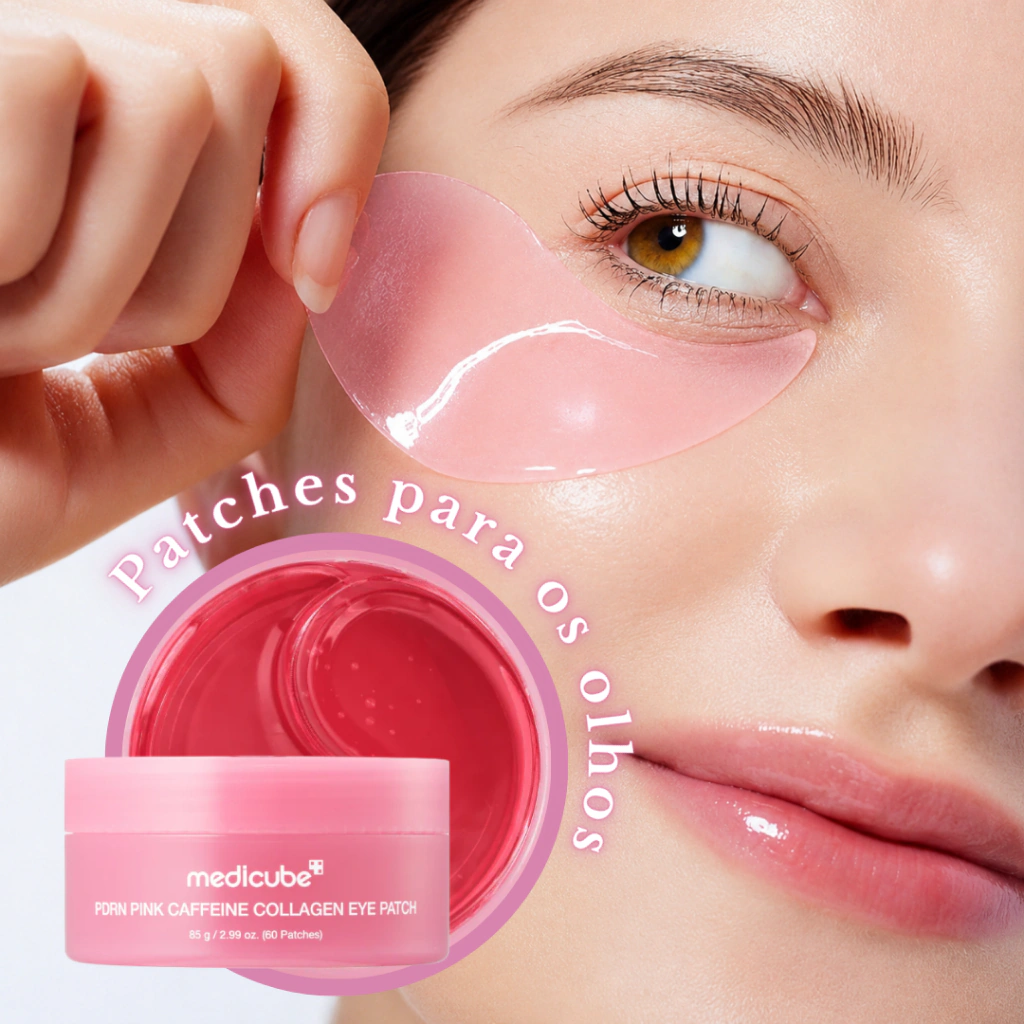 MEDICUBE Máscara Hidrogel para Olhos de PDRN Cafeína e Colágeno (60un)