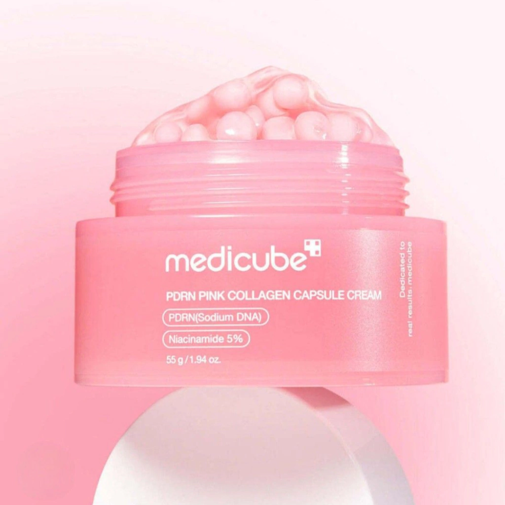 Miniatura 2 de MEDICUBE - Creme Hidratante Facial Pink com PDRN em Cápsulas de Colágeno 55g