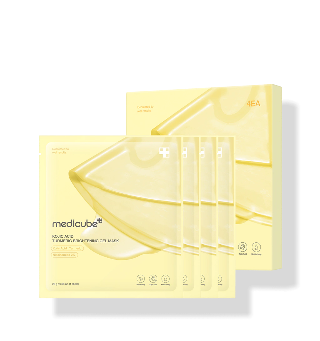Miniatura 5 de MEDICUBE Máscara Facial Iluminadora em Gel com Ácido Kójico e Cúrcuma (Caixa x4) 28gx4