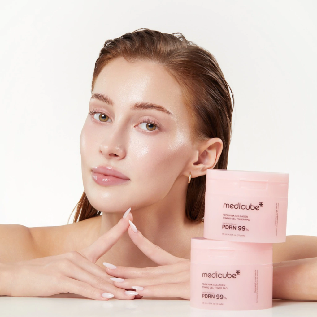 Miniatura 5 de MEDICUBE Toner Pad em Hidrogel Pink com PDRN e Colágeno 120ml