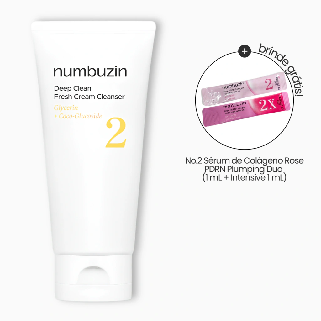 NUMBUZIN No.2 Espuma de Limpeza Cremosa Clean Fresh 200ml