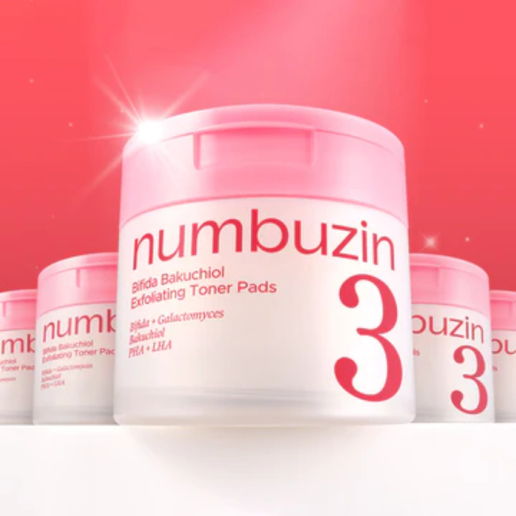 NUMBUZIN No.3 Toner Pad Esfoliante com Bífida e Bakuchiol (70 pads) 150ml