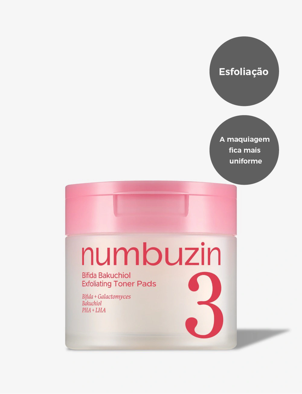 Miniatura 2 de NUMBUZIN No.3 Toner Pad Esfoliante com Bífida e Bakuchiol (70 pads) 150ml