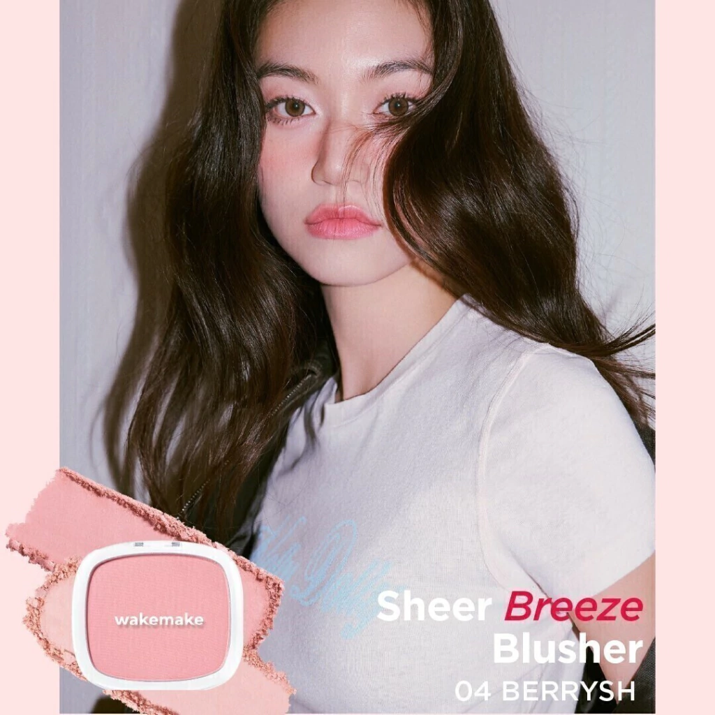 WAKEMAKE Sheer Breeze Blush Aveludado 04 Berrysh 5g
